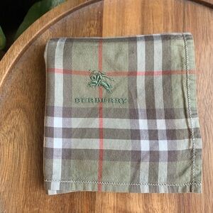 Vintage Burberry Handkerchief Plaid Bandana 18x18